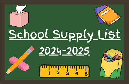2024-25 School Supply List